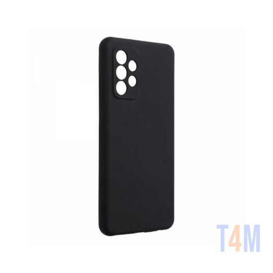 Silicone Case with Camera Shield for Samsung Galaxy A52 5g Black